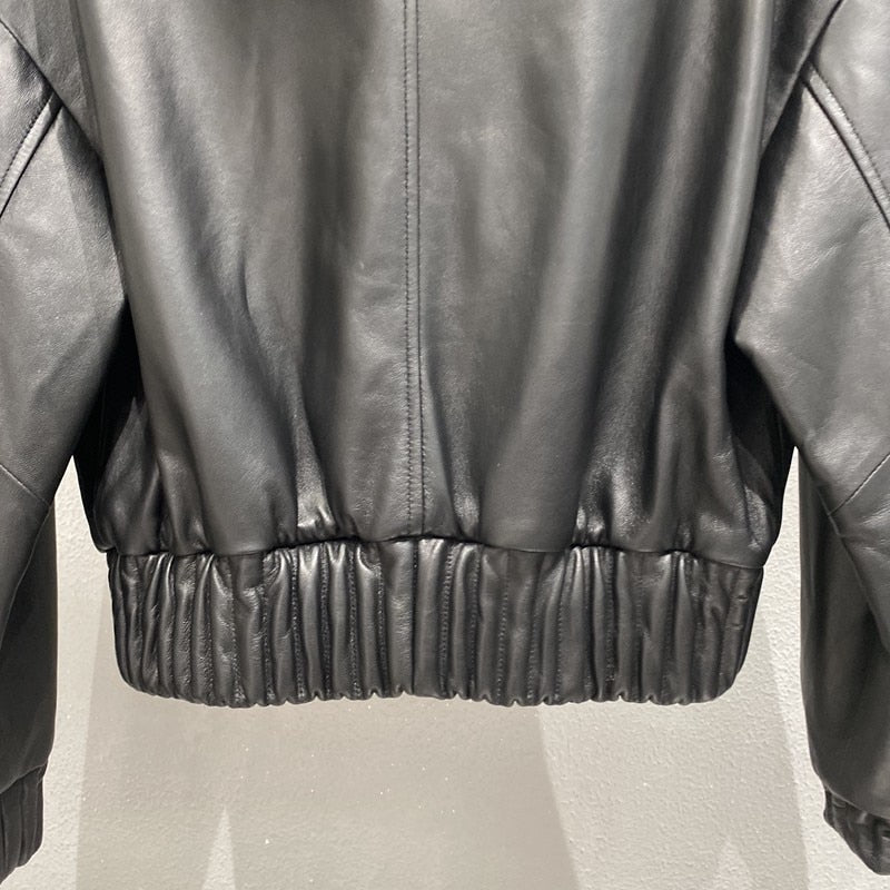 Genuine Leather Jackets Short Bombers