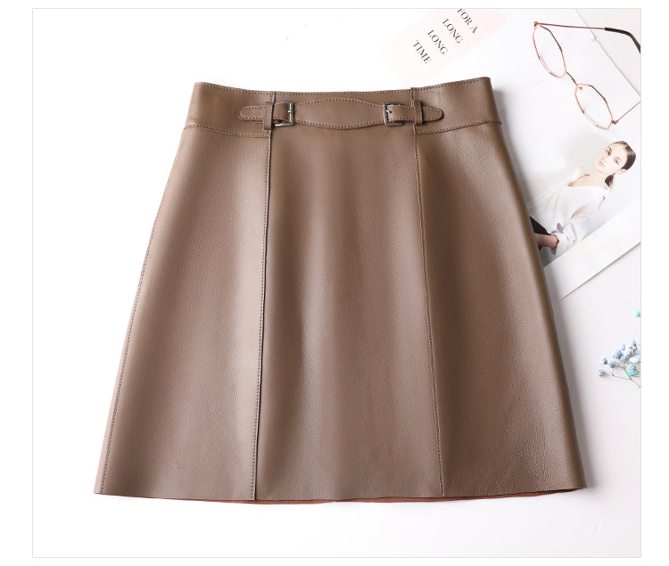 Genuine Leather Mini Skirts