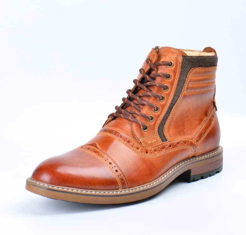 Genuine Leather Martins Boots Men Handmade
