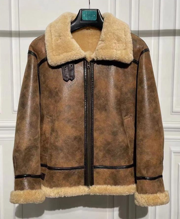 Genuine Leather Real Shearling Jacket