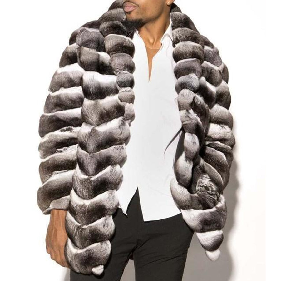 Real Rex Rabbit Fur Coat