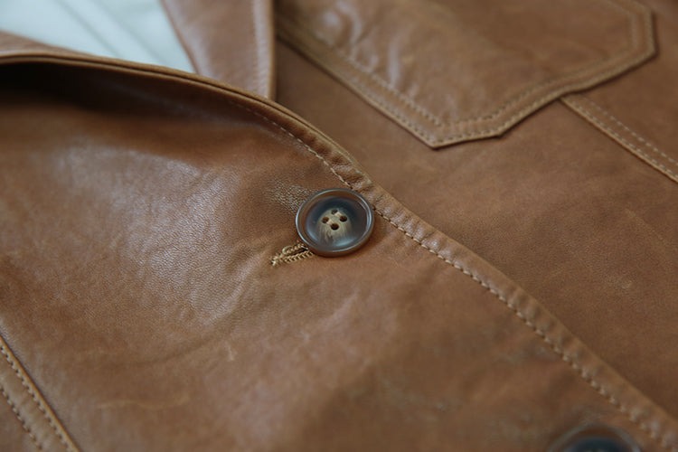 Genuine Leather Vintage Blazer Jackets