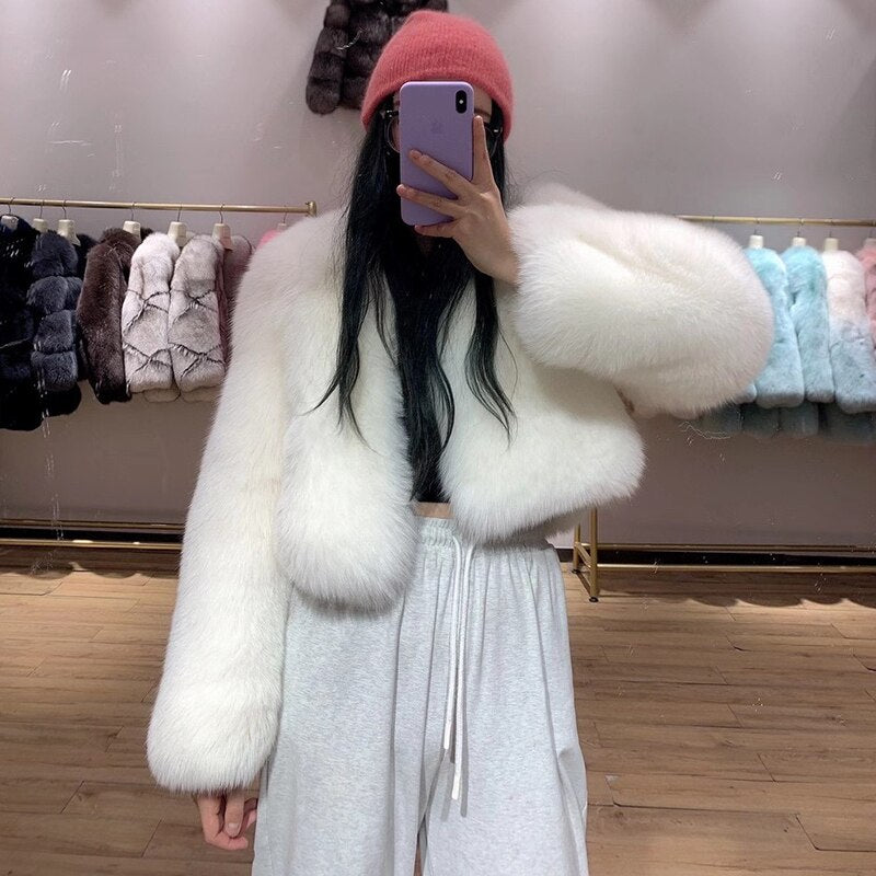 Short Full Pelt Real Fur Coats