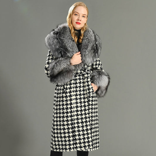Fur Collar Cuff Wool Peacoats