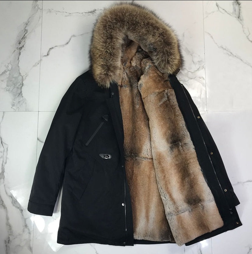 Waterproof Coats Real Fur Lined & Hooded Parka