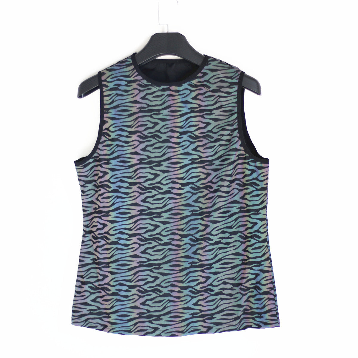 Rainbow Reflective Printed Sleeveless Shirts