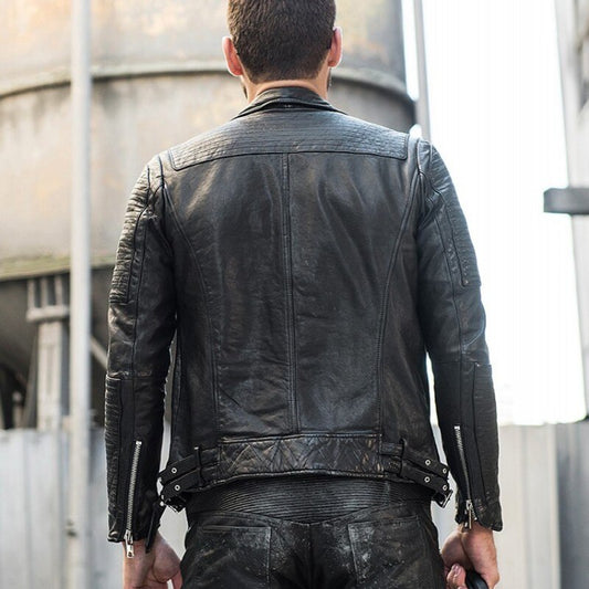 Genuine Leather Moto Jacket