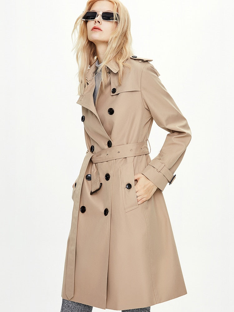 Waterproof Classic Double Breasted Trench Coats