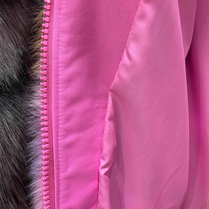 Neon Genuine Fox Fur Short Coats