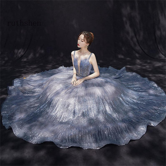 Temperament Long Maxi Mesh Dresses