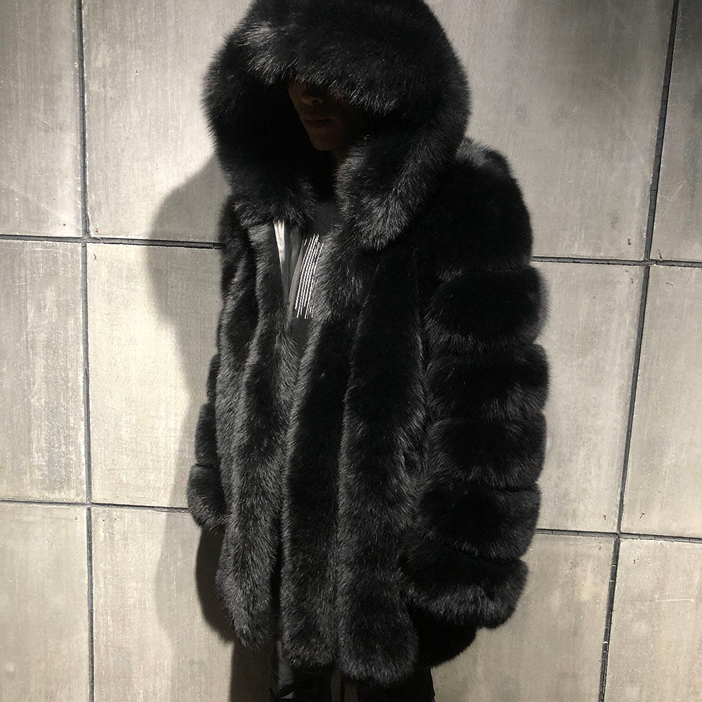 Big Real Fur Midi Coats