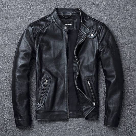 Genuine Leather Moto Vintage Jackets