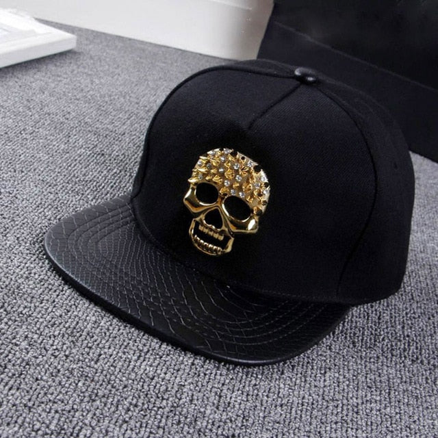 Gold Lion Head Snapback Hats