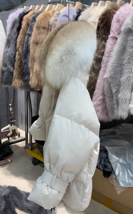 Big Fur Collar Down Puffer Coats