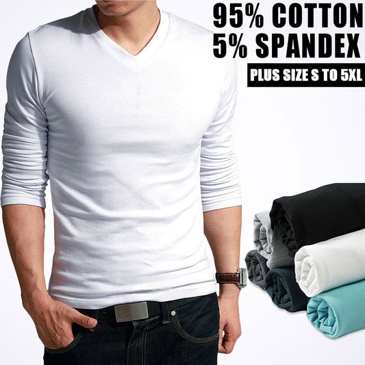 High-elastic Cotton Long Sleeve Tees