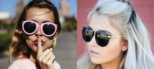 Vintage Round POLARIZED Arrow Sunglasses