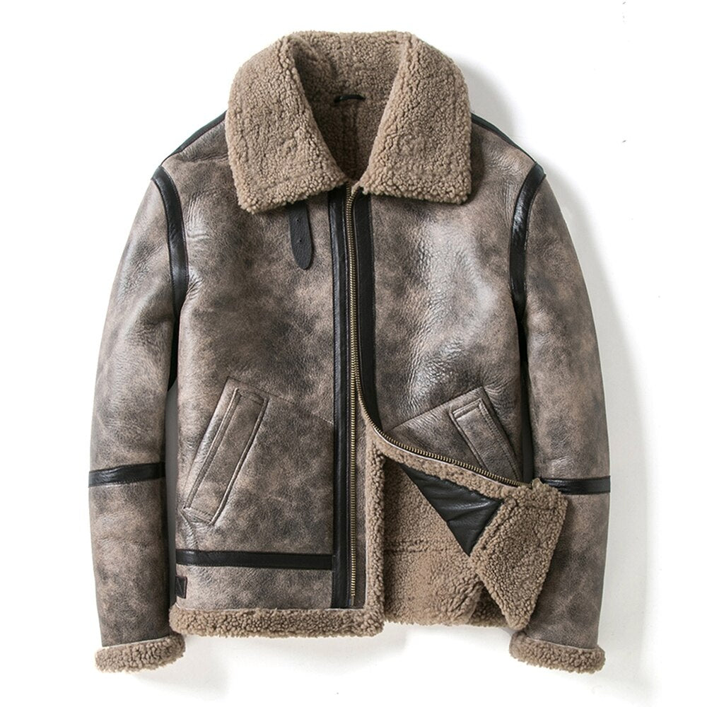 Genuine Leather Fur Shearling Coats