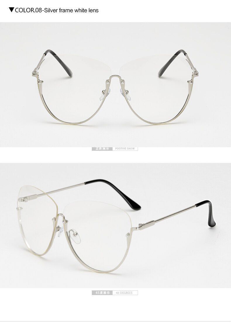 Vintage Half Frame Sunglasses