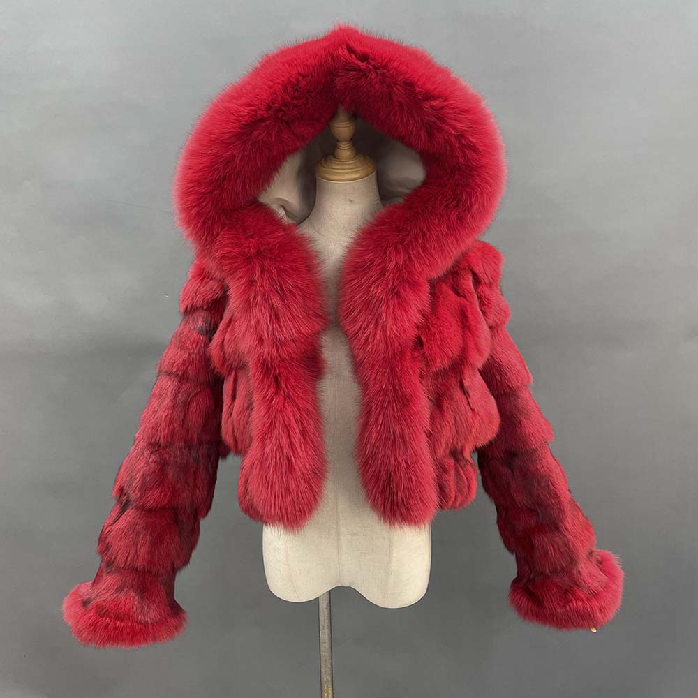 Collection Of Cuff, Collar, & Hood  Fur Crop Coats