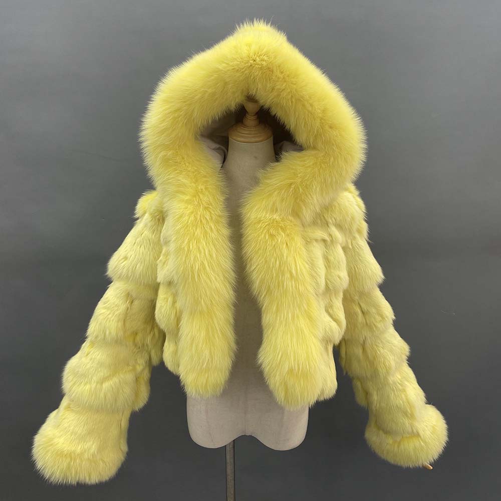 Collection Of Cuff, Collar, & Hood  Fur Crop Coats