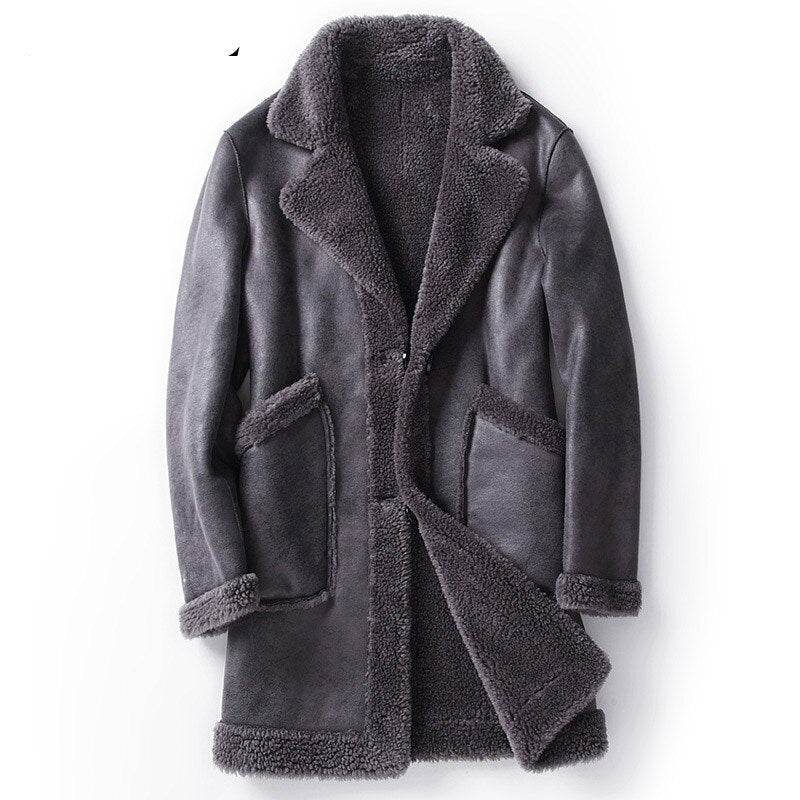 Reversible Shearling Long Coats (2 Styles)
