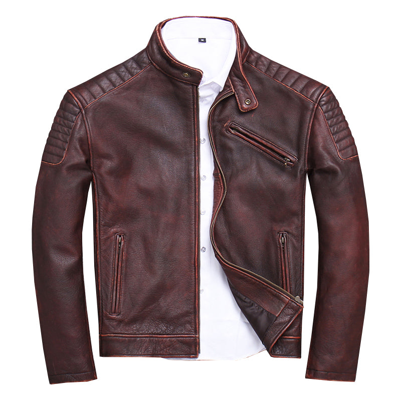 Vintage Genuine Leather Moto Jackets