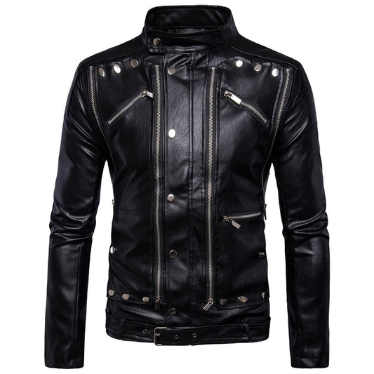 Pu Lether Moto Multi-Zipper Jackets