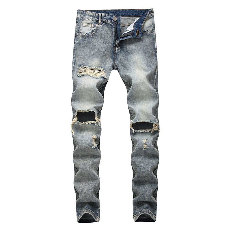 Stone Washed Ripped Torn Jeans (2 Styles)