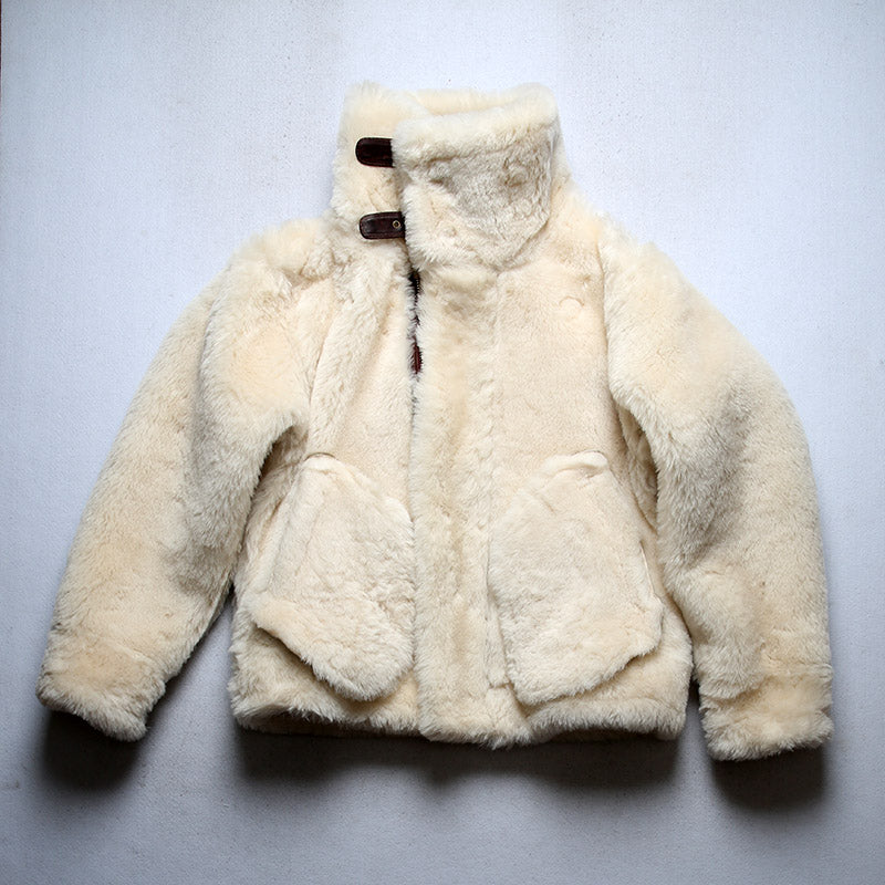 Genuine Leather Coat Big B3 Shearling Bomber