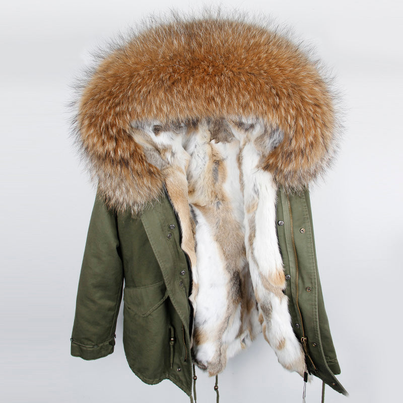 Real Fur Warm Thick Parkas (Collection of 18)