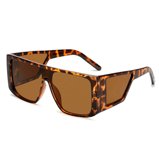 Oversized Square Frame Side Len Sunglasses