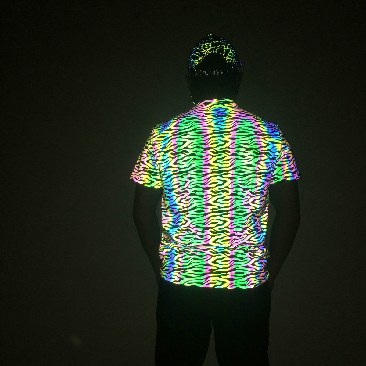 Rainbow Reflective Glow Shirts