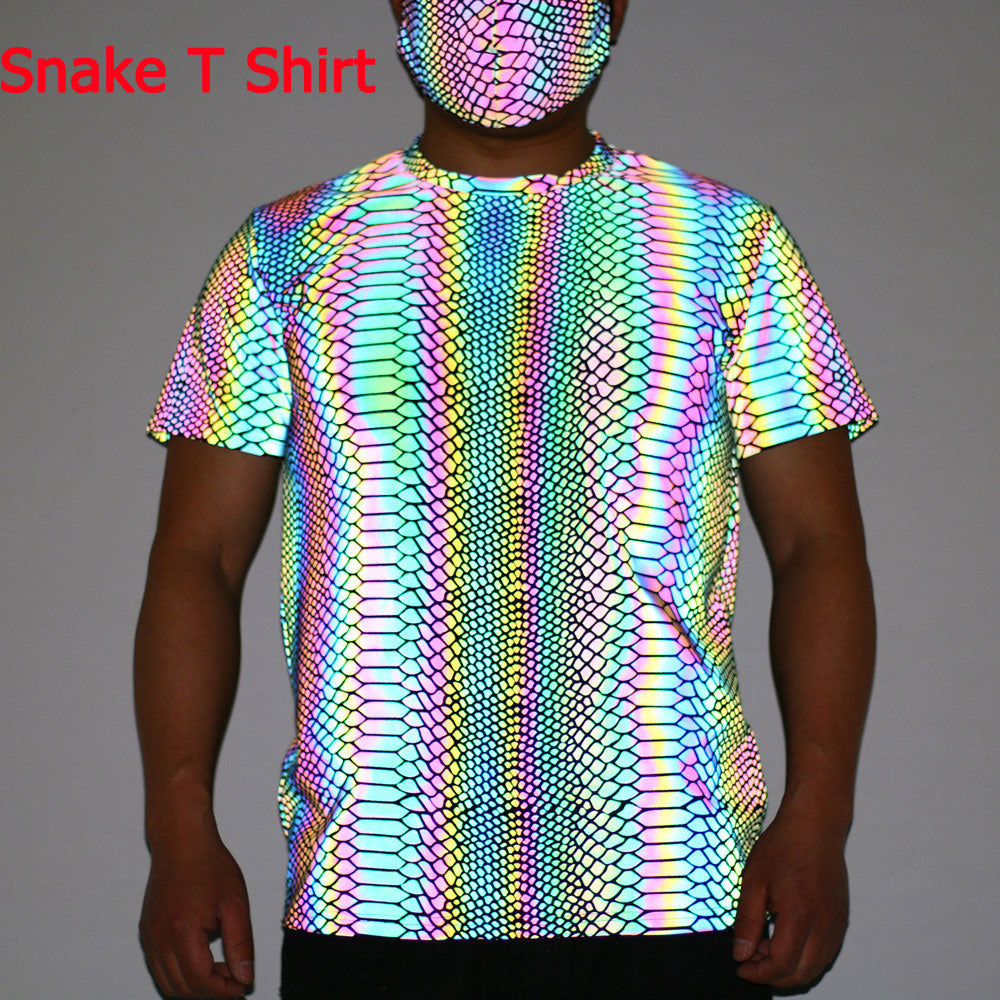 Rainbow Reflective Glow Shirts