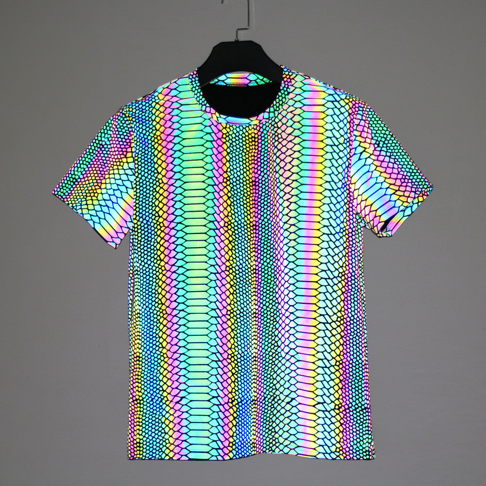 Rainbow Reflective Glow Shirts