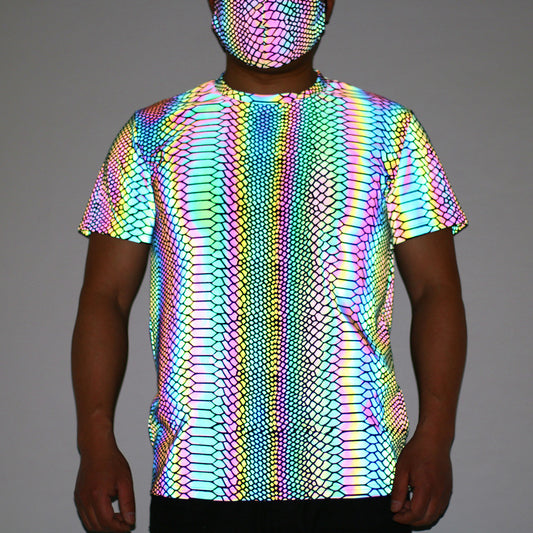 Rainbow Reflective Glow Shirts