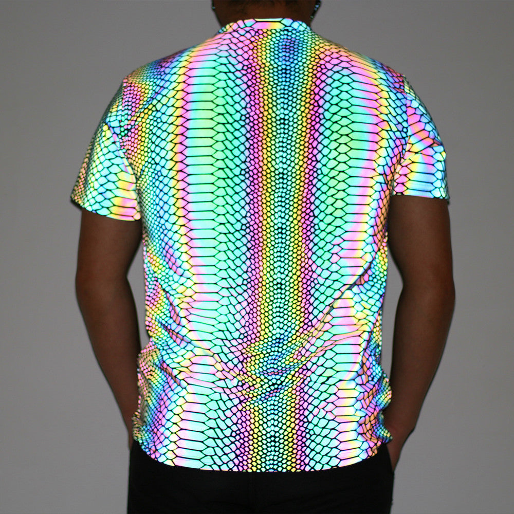 Rainbow Reflective Glow Shirts