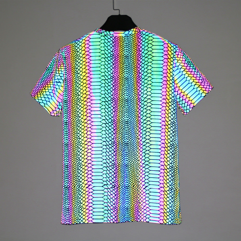 Rainbow Reflective Glow Shirts