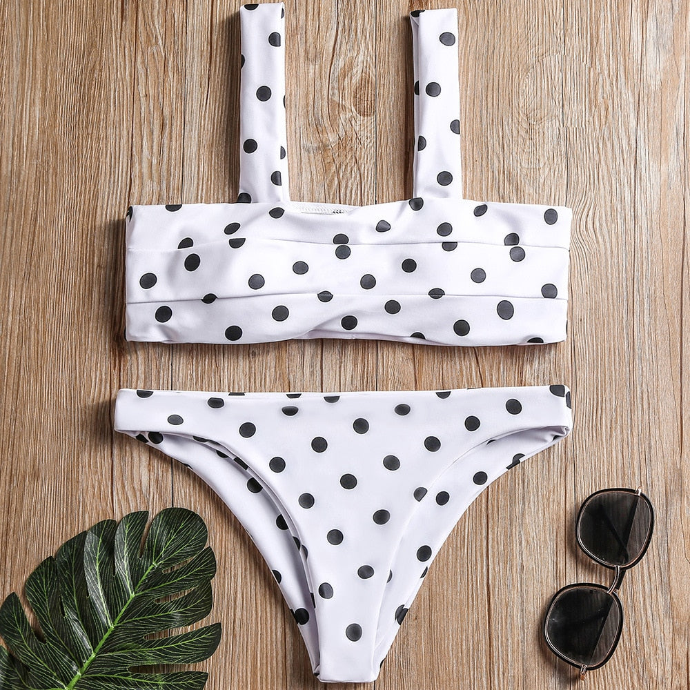 Polka Dot Brazilian Bikini Set