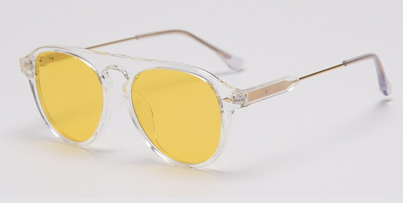 Retro Sunglasses Color Round Lenses