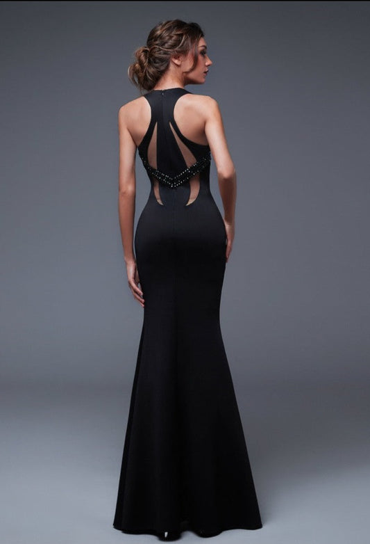 Vintage Style Sleeveless Side Slit Maxi Dresses