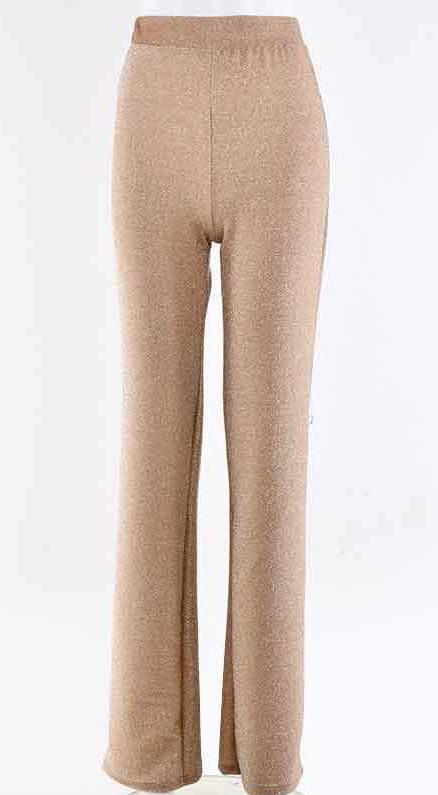 Sparkly Wide Leg Elastic High Waist  Loose Pants