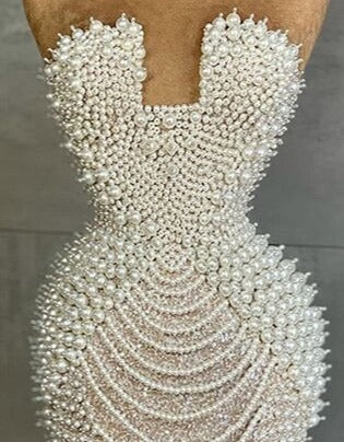 Full Pearls Mini Dress