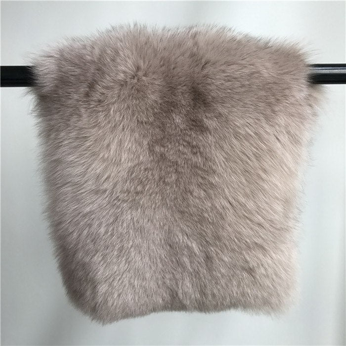 Real Fox Fur Long Detachable Coats