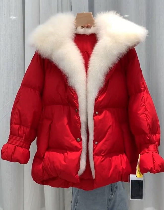 Big Fur Collar Down Puffer Coats