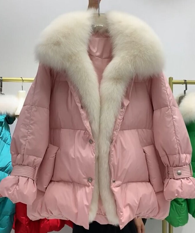 Big Fur Collar Down Puffer Coats