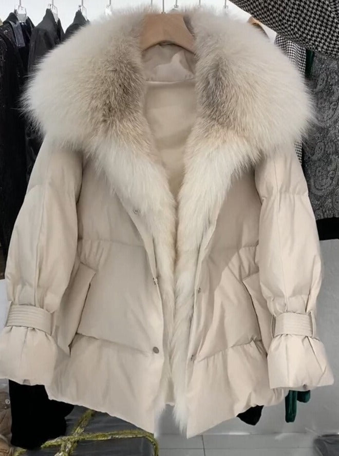 Big Fur Collar Down Puffer Coats