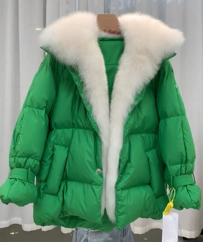 Big Fur Collar Down Puffer Coats