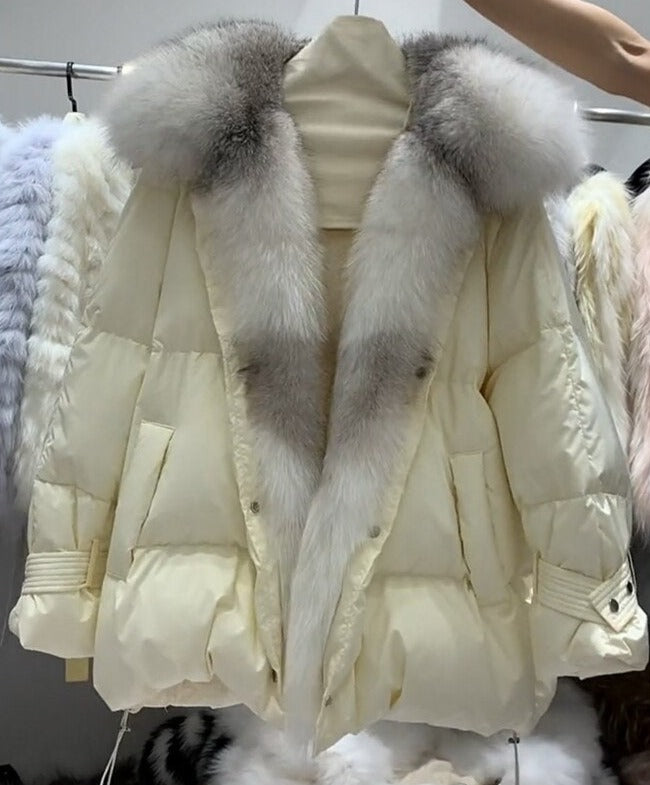 Big Fur Collar Down Puffer Coats