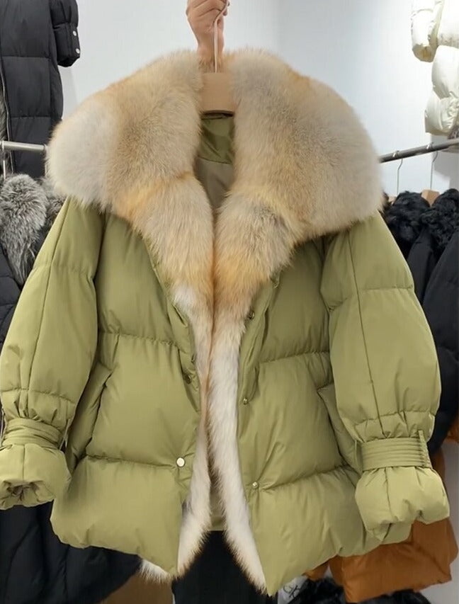 Big Fur Collar Down Puffer Coats