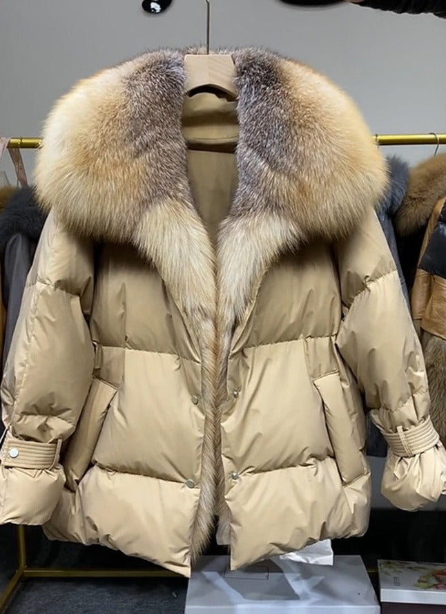 Big Fur Collar Down Puffer Coats